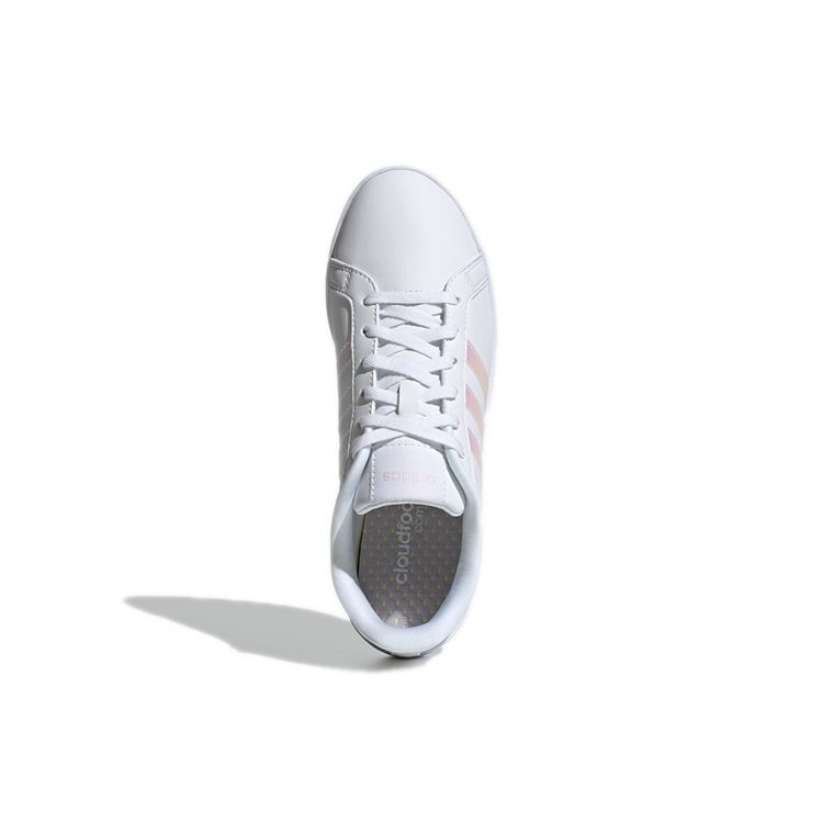 adidas Courtpoint белые переливающиеся женские кроссовки облачно-белые почти розовые GY1123