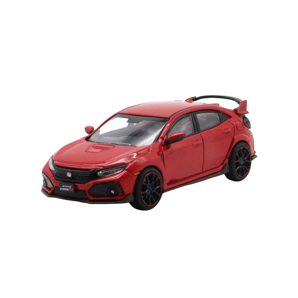 LCD Honda Civic Type R FK8 Diecast Model Car Drive 1/64 Left-Hand (Red)