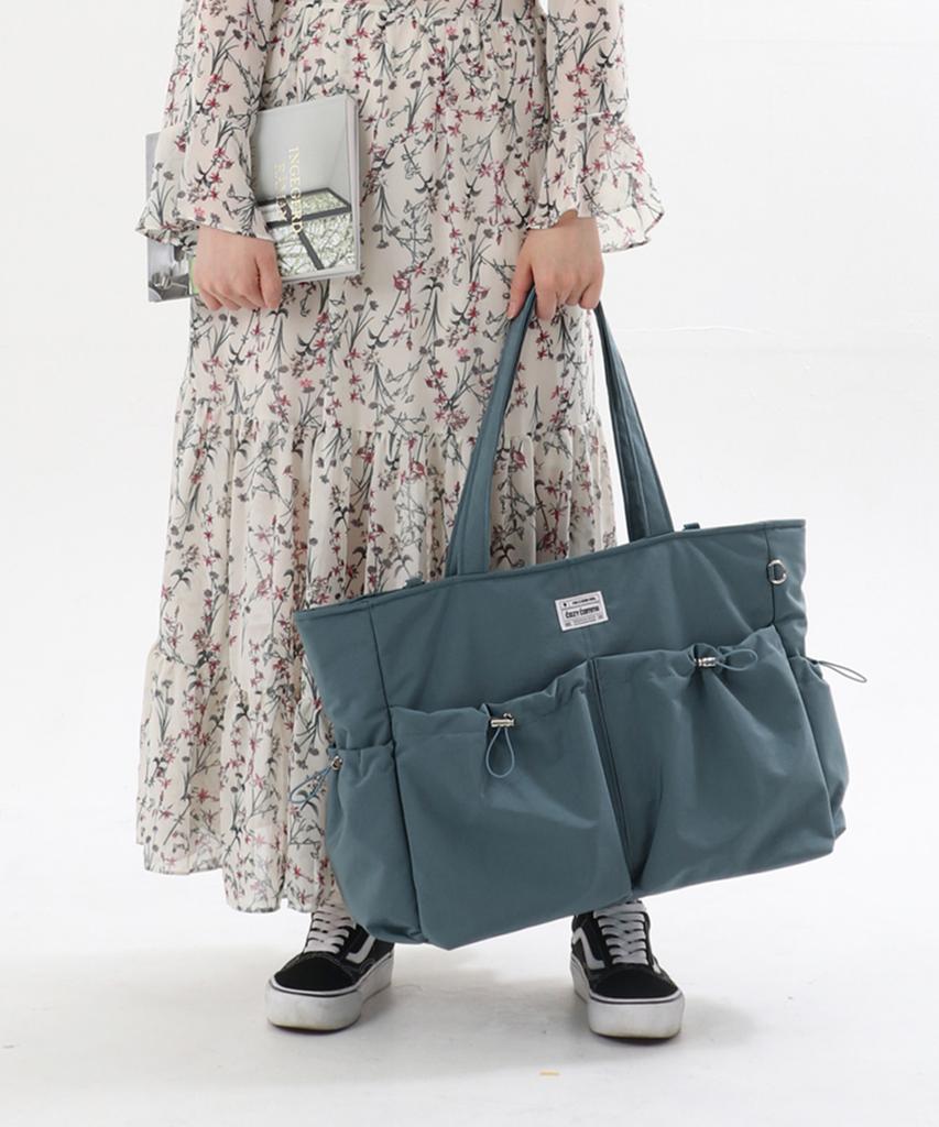 Cozycomma 17-Pocket Nylon Peddler Bag_Cozy Bag [Grayish Blue]