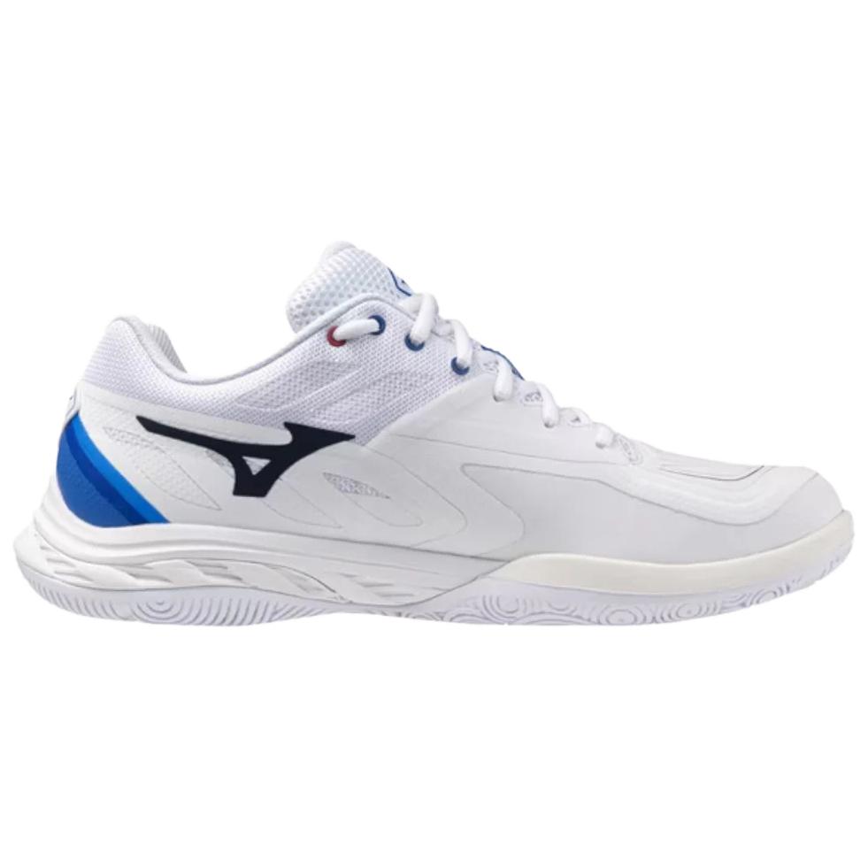 Mizuno Wave Fang 2 Wide Белые Темно-синие Унисекс Кроссовки Васильковый 71GA231330
