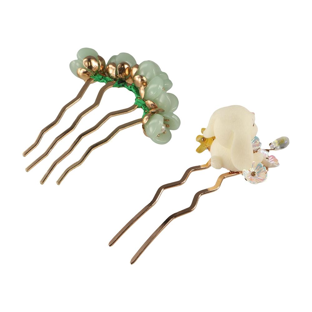 Flower Chinese Style Hair Stick Butterfly Hanfu Hairpin Cute   Cheongsam Accessories
