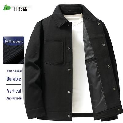 Shanshan Мужская износостойкая немнущаяся куртка на лацканах в стиле business casual