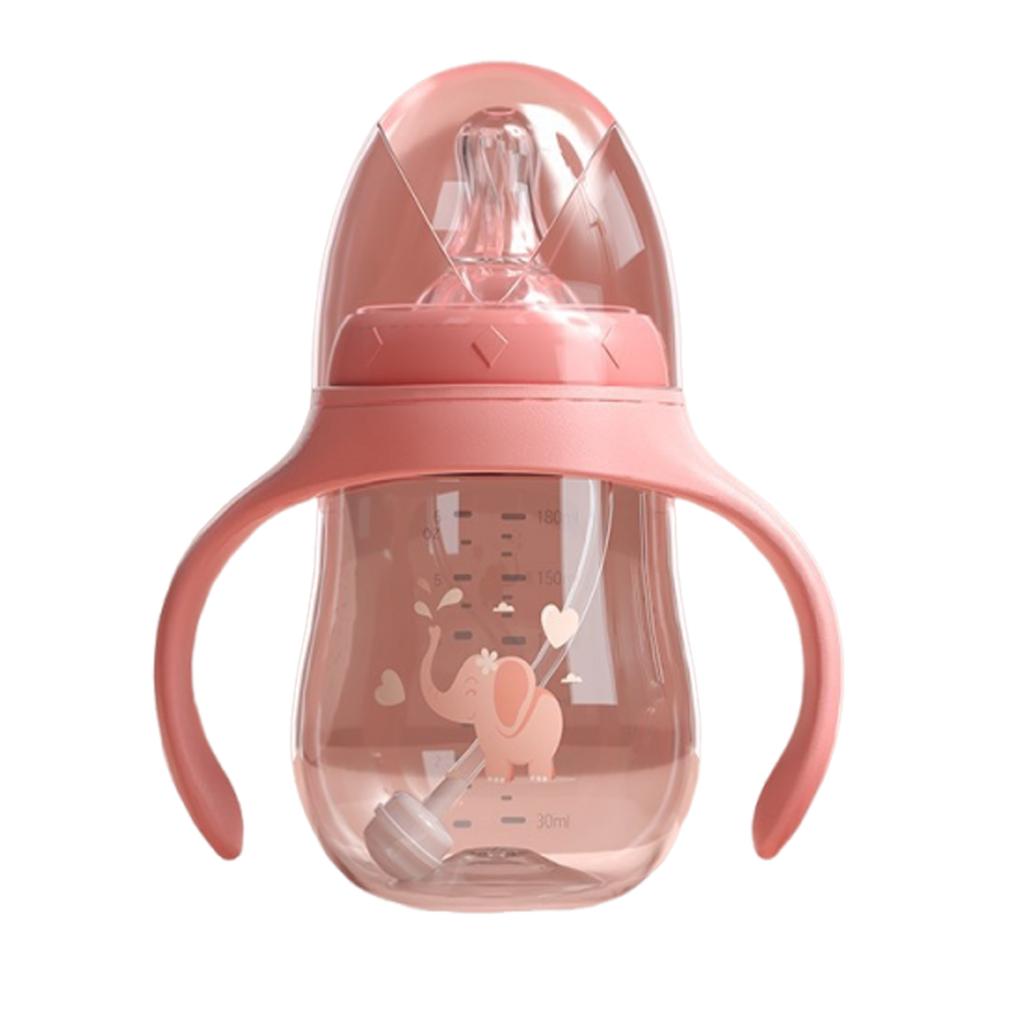 Baby Bottle Newborn Children's Straw Mug Wide Bore 180ML