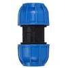 Water Pipe Connector Fittings PE Plastic Straight Pipe Connector Adapter 63mm To 63mm