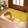 Hot Y-Yoshitomo N-Nara Floor Mat Cozy Flannel Soft Thick Non-Slip Mat For Living Room Bedroom Kitchen Decor Rugs
