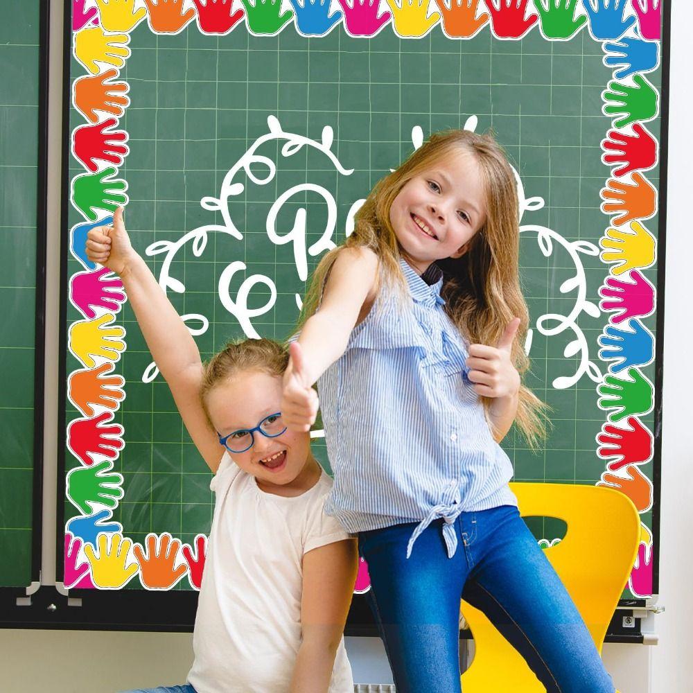 Self Adhesive Border Decorative Sticker for Office Classroom Blackboard Decoration