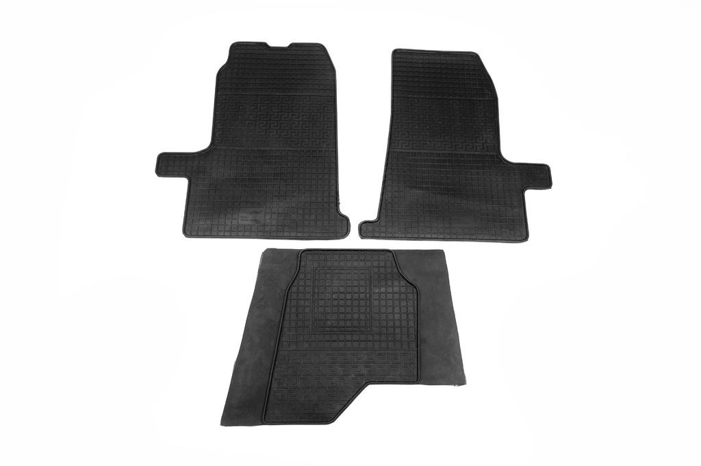 Rubber Mats (3 Pcs, Polytep) for Ford Transit 2000-2014
