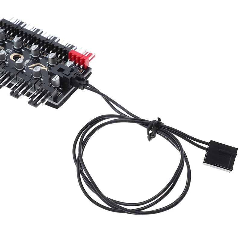 ШИМ-концентратор вентилятора 10, охладитель Sata Molex, охлаждающий вентилятор, разветвитель, адаптер контроллера скорости