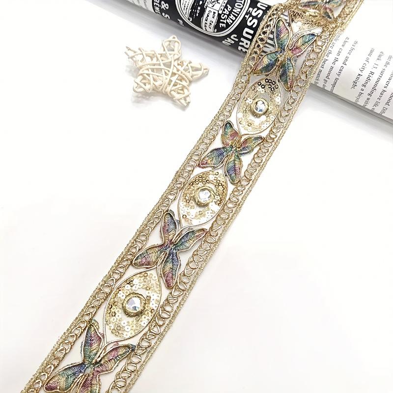1 Yards DIY Materials Neckline Embellishment Ribbon Gorgeous Lace Embroidery Multi-Function Various Styles