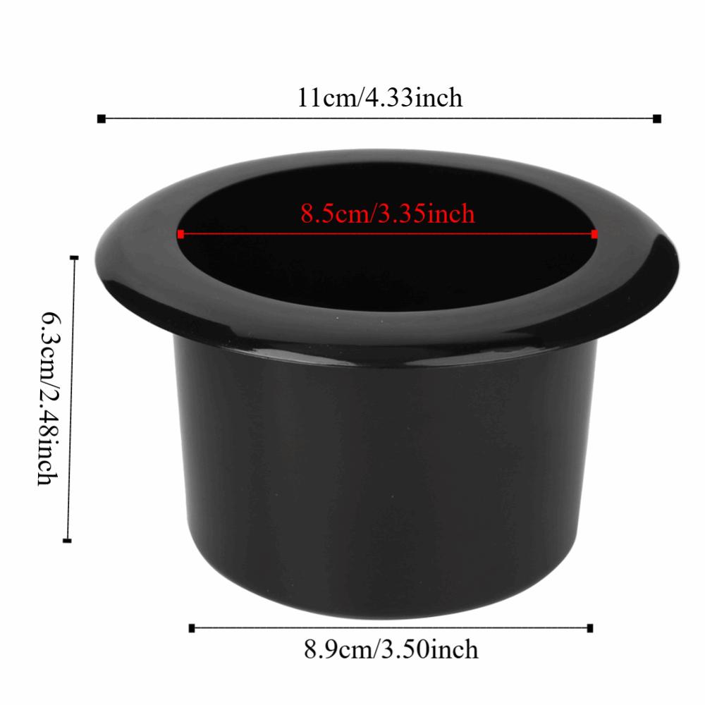 4Pcs ABS Plastic Cup Holder Black Cup Holder Stand Chair Accessories Boat Table