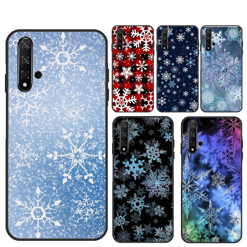Snow Snowflake Winter For Huawei Nova 12s 12i 11i 7i 8i 9 10 SE Y91 Y90 Y60 Y70 Y72 Y61 P60 Pro P30 P40 Lite Case