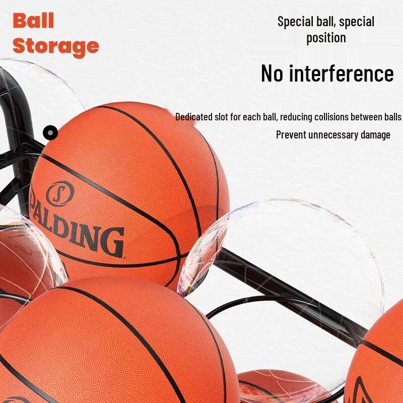 Movable Sports Ball Storage Cart