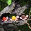 1/3Pcs Snail Statue Resin Ornament Courtyard Garden Decor Bonsai Statues Sun-Resistant