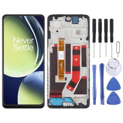 Для OnePlus Nord CE 3 Lite CPH2467 2465 ЖК-экран Дигитайзер Полная сборка с рамкой (черный)