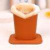 Pack of 1 Plush Lined Glasses Holder Stand Protective Glasses Case for Desks or Nightstands