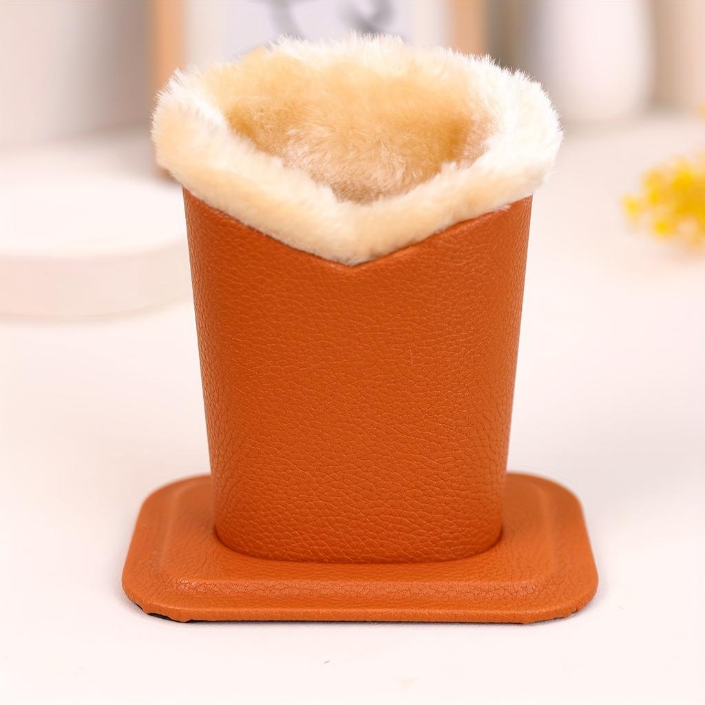 Pack of 1 Plush Lined Glasses Holder Stand Protective Glasses Case for Desks or Nightstands
