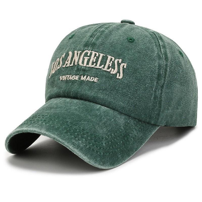Water Washed Cotton Letter Embroidery Casual Baseball Hat For Sunshade And Daily Wear