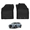 Virauto 3D Floor Mats for First Row of Suzuki New FRONX WDB3S WEB3S 2024 TPE Scratch Stain Abrasion Easy Easy Custom Set of 2 (October Onwards) -
