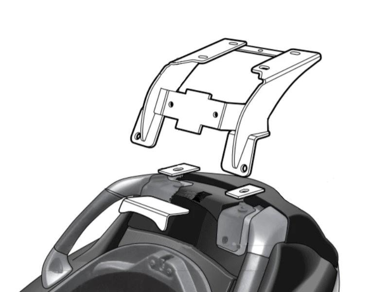 Shad topcase support frame for Piaggio Medley 125 ie IGET ABS, Medley 125 ie S IGET ABS, Medley 125 ie IGET ABS, Medley 125