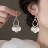 Акриловые серьги с бахромой в виде капель воды, французский ретро-темперамент, крючок для уха, роскошные, универсальные, высококлассные серьги
