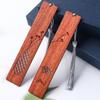 Sandalwood Hollow Acacia Bookmark - Literary Retro Solid Wood Gift Box Edition.