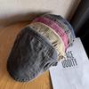 Washed Water Classic Cotton Beret Hat With Sunshade And Breathable Design