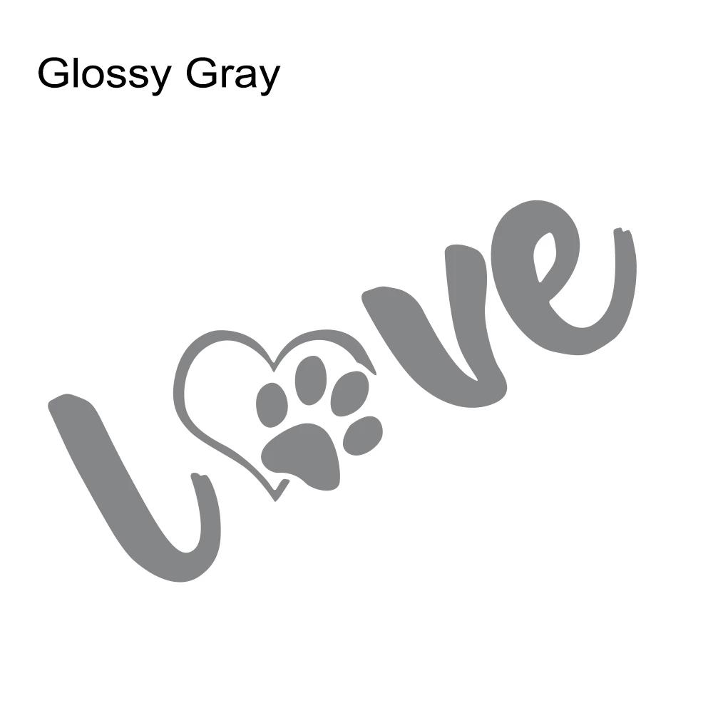 Vinyl Sticker for Car Truck Off-road SUV Van Window Bumper Auto Creative Paw Love Dog Footprint Graphic Decor Decals Accessories