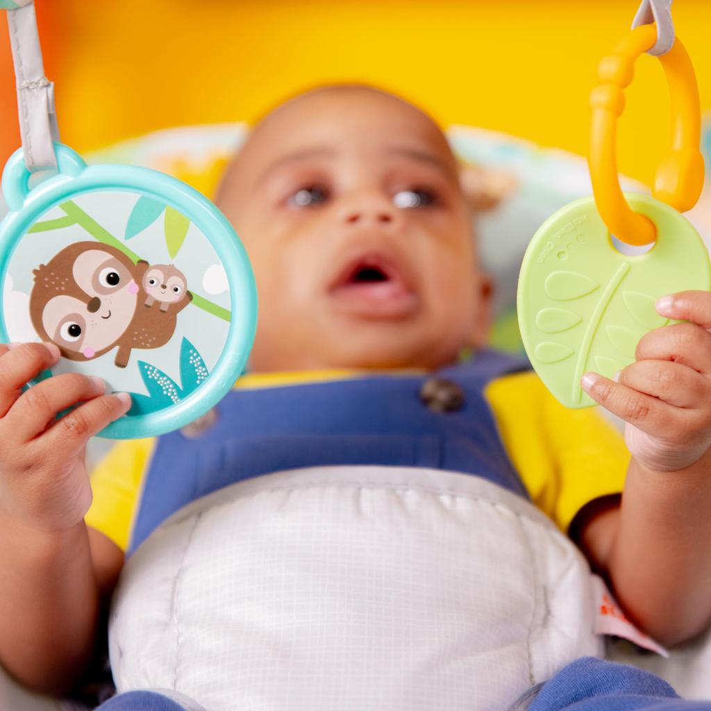 Bright Starts Safari Fun Вибрирующий шезлонг 12204 (Возраст 0+)