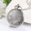 JEWELRYWE карманные часы Sasanqua цифры аналоговые водонепроницаемые скелетон корпус антикварные карманные часы кулон ожерелье часы серебро повседневное использование косплей