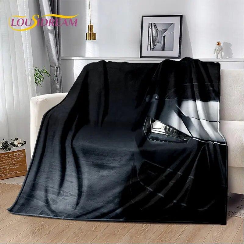 Мягкое плюшевое одеяло с концепцией спортивного автомобиля, фланелевое одеяло, одеяло для гостиной, спальни, кровати, дивана, чехол для пикника Bettdecke
