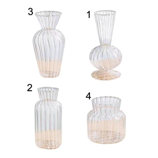 Ваза простого дизайна, декоративная универсальная ваза для домашнего декора, прозрачная ваза для цветов на свадьбу