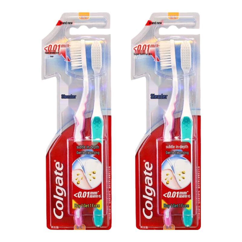 Colgate Набор зубных щеток с мягкой щетиной, 4 шт.