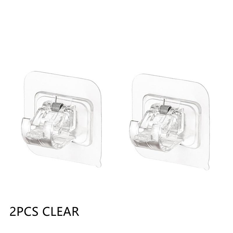 1pcs Bathroom No Punch Creative Hook Sticky Wall Hanging Sticky Hook Door Back Hook 4 Hooks Multifunctional Self Adhesive Hook