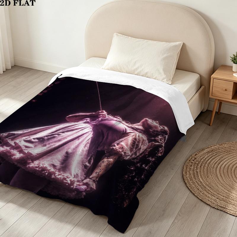 Melanie Martnez Print Flannel Blanket, High quality Comfortable for All Seasons, Home Decor, Warmth and Comfort, Perfect for Christmas Gifts