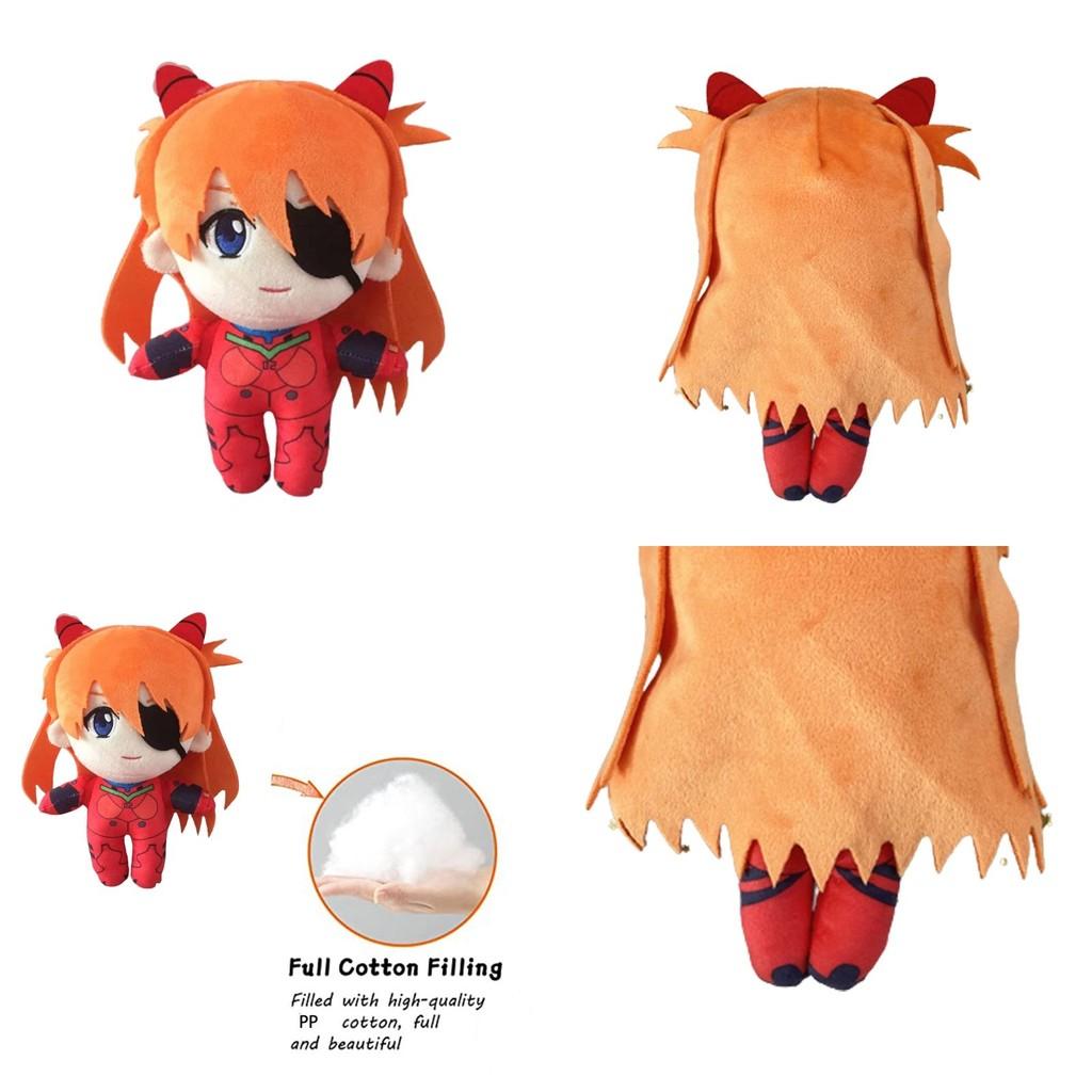 Neon Genesis Evangelion Asuka Langley Soryu Plush Toy Stuffed Doll Gift Kid Xmas