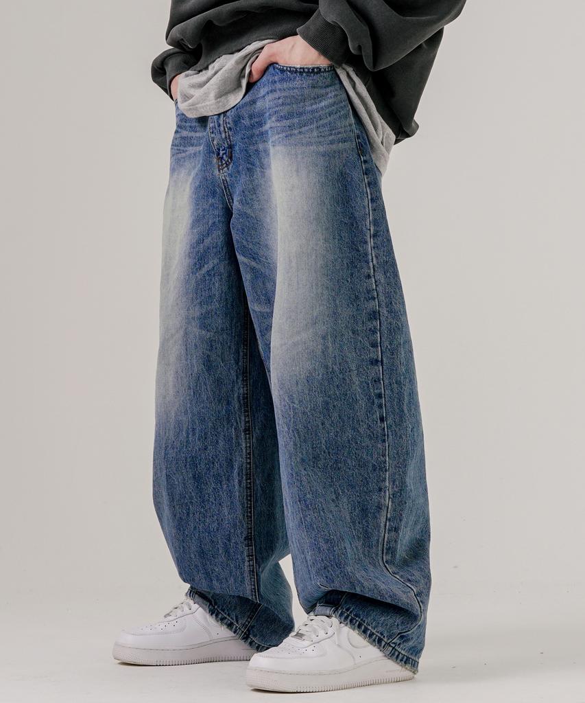 EZKATON Need Dart Wide Denim Pants Blue Mmlp6763