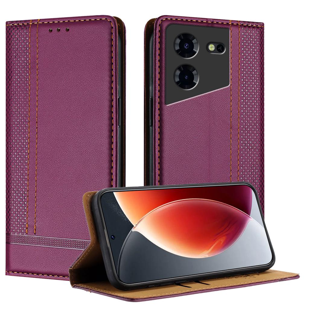 Litchi Grain Emboss Leather Book Case for Tecno Series,Camon 19,Camon 19 Pro 5G,Camon 19 Neo,Spark 9,Pova Neo 2,Pova 4,Pop 7,Spark Go 2023,Spark 10C..