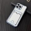 Прозрачный Мягкий Держатель для Карт Сумка Чехол Для Для Iphone 17 16e 16 15 14 13 12 mini 11 Pro X XR Xs Max 7 8 Plus Ударопрочный Покрытый Чехол