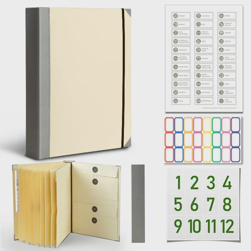 Органайзер для экстренных документов: Карманная папка-трансграничник из манильской ткани