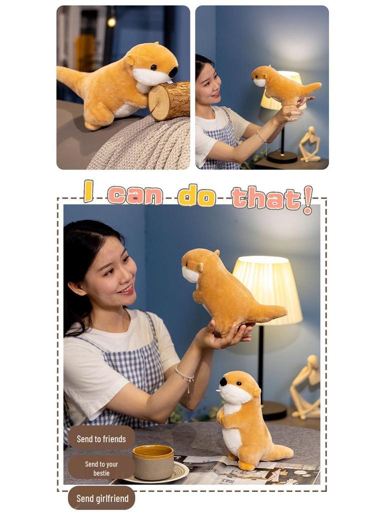 Плюшевая игрушка бобр и сурок, вдохновленная фильмом «Нэчжа» - Реалистичный дизайн с большими зубами