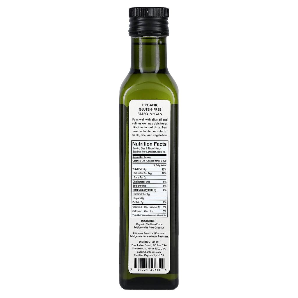 Pure Indian Foods MCT Oil, 250ml