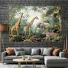 2D flat surface, 1-piece jungle exploration photography background banner, suitable for birthday parties and photo booth props