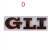 3D металлические буквы GLI логотип задний багажник загрузки эмблема значок наклейка для V/olkswagen V/W наклейка J/etta MK2 MK4 MK5 MK6 MK7 автомобильные аксессуары
