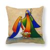 Nordic Cartoon Character Series Digital Printing Short Plush Pillow Covers For Car Sofa Office Cushion Cover Home Goods