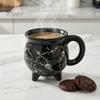 Кружка для какао с рисунком черепа, Кружка-котел ведьмы на Хэллоуин, Керамическая кружка с тыквой и привидением, Кофейная кружка в подарок на годовщину для друзей, Жуткая посуда для дома и офиса,