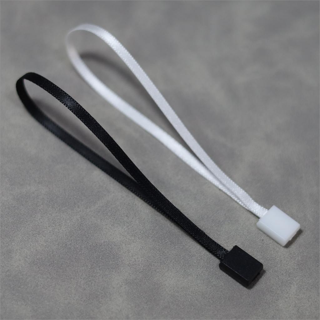 Nylon String Handing Tags for Closing Plastic Seal Hang Tag Loop String Garment Satin Ribbon Lock HangTag Strings