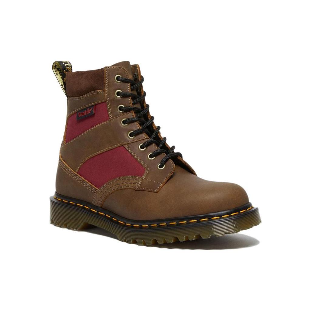 Доктор. Мартенсы Dr.Martens 1460 Сделано в Англии Ботинки на шнуровке с мягкой вставкой 'Brown Dockyard Oxblood' 27775203