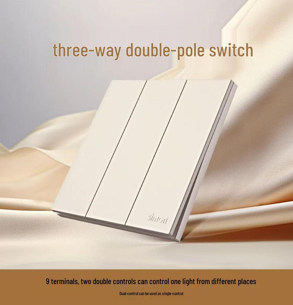 Simon i6Air Ultra-Thin Five-Hole 86 Type Switch and Socket for Home Decor