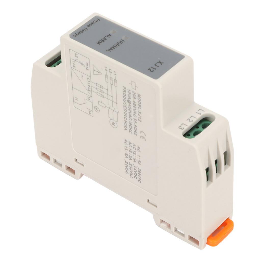 Реле последовательности фаз Корпус ПК Легкое Стабильное реле потери фазы для двигателя лифта 208–480 В переменного тока