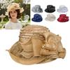 Breathable Sun Cap Wide Brim Millinery Church Hat Fashion Accessory Bucket Hats  Outdoor Travel